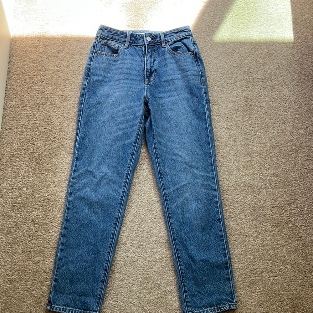 Denim mom jeans, size 24 (waist)